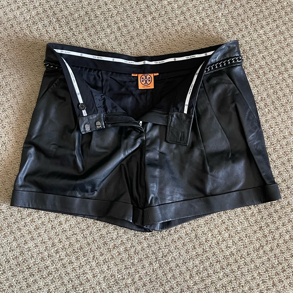 Tory Burch Black High Waist Shorts